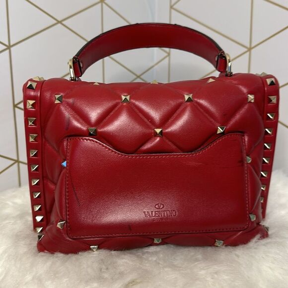 💯 Authentic Valentino Candy Handbag Shoulder Bag Red🍀 - Picture 5 of 16